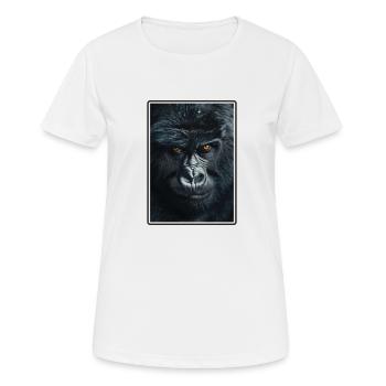 Berggorillas Berggorilla - Frauen T-Shirt atmungsaktiv - Weiß - Vorne - AI Model Female 172 dark (172cm)