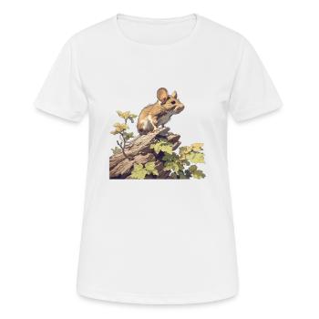 Mäuse Maus - Frauen T-Shirt atmungsaktiv - Weiß - Vorne - AI Model Female 172 dark (172cm)