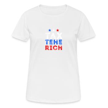 Taxer les riches Amérique - T-shirt respirant Femme - blanc - Devant - AI Model Female 172 dark (172cm)