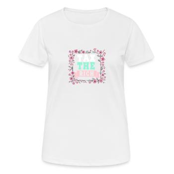 Taxer le richt blumen - T-shirt respirant Femme - blanc - Devant - AI Model Female 172 dark (172cm)