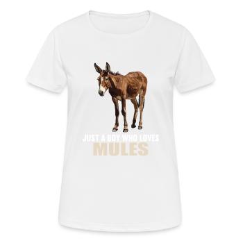 Mules Mule - Women's Breathable T-Shirt - white - Front - AI Model Female 172 dark (172cm)