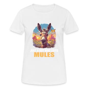 Mules Mule - Women's Breathable T-Shirt - white - Front - AI Model Female 172 dark (172cm)