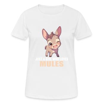 Mules Mule - Women's Breathable T-Shirt - white - Front - AI Model Female 172 dark (172cm)