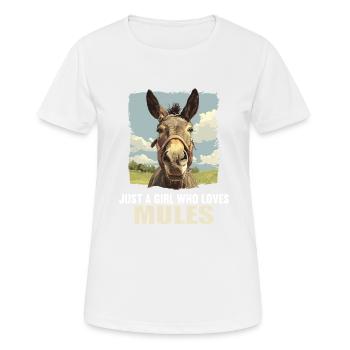 Mules Mule - Women's Breathable T-Shirt - white - Front - AI Model Female 172 dark (172cm)