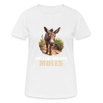 Mules Mule - Women's Breathable T-Shirt - white - Front - AI Model Female 172 dark (172cm)