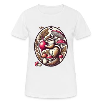 Gardening Chipmunk - Women's Breathable T-Shirt - white - Front - AI Model Female 172 dark (172cm)