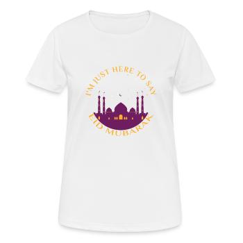 RAMADAN MUBARAK - Frauen T-Shirt atmungsaktiv - Weiß - Vorne - AI Model Female 172 dark (172cm)
