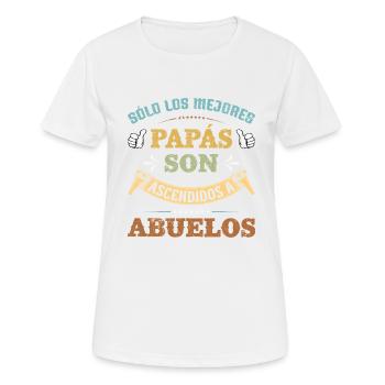 Only the Best Dads Get Promoted to Grandpas – - Women's Breathable T-Shirt - white - Front - AI Model Female 172 dark (172cm)