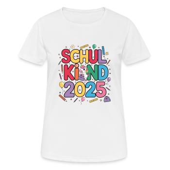 School Child 2025 School Enrollment Back to School - Women's Breathable T-Shirt - white - Front - AI Model Female 172 dark (172cm)