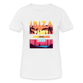 Ibiza Party Crew Gruppen Motiv Party Urlaub - Frauen T-Shirt atmungsaktiv - Weiß - Vorne - AI Model Female 172 dark (172cm)