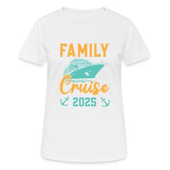 Family Cruise 2025 Family Matching Cruise Vacation - Frauen T-Shirt atmungsaktiv - Weiß - Vorne - AI Model Female 172 dark (172cm)