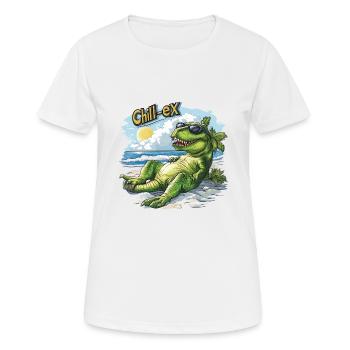 Chill-ex - T-shirt respirant Femme - blanc - Devant - AI Model Female 172 dark (172cm)