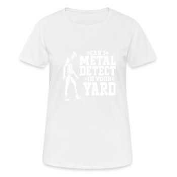 Détecteur de métaux Détection de métaux - T-shirt respirant Femme - blanc - Devant - AI Model Female 172 dark (172cm)