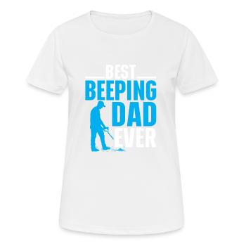 Détecteur de métaux Détection de métaux - T-shirt respirant Femme - blanc - Devant - AI Model Female 172 dark (172cm)