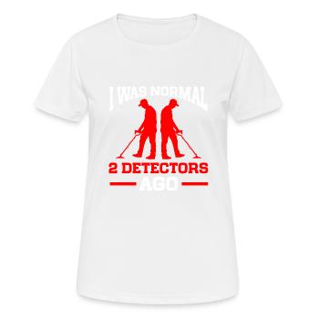 Détecteur de métaux Détection de métaux - T-shirt respirant Femme - blanc - Devant - AI Model Female 172 dark (172cm)