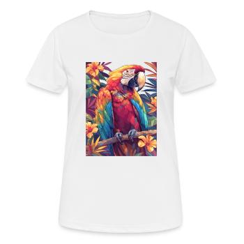 Parrot Parrot Parrot - Women's Breathable T-Shirt - white - Front - AI Model Female 172 dark (172cm)