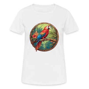 Parrot Parrot Parrot - Women's Breathable T-Shirt - white - Front - AI Model Female 172 dark (172cm)