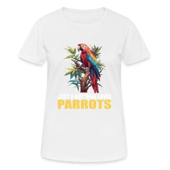 Parrot Parrot Parrot - Women's Breathable T-Shirt - white - Front - AI Model Female 172 dark (172cm)