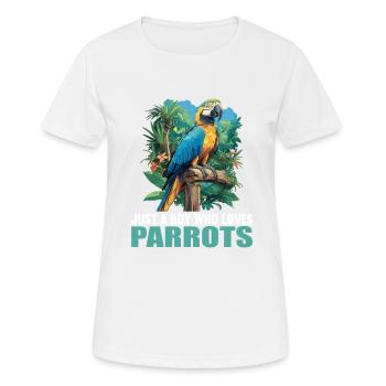 Parrot Parrot Parrot - Women's Breathable T-Shirt - white - Front - AI Model Female 172 dark (172cm)