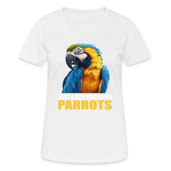 Parrot Parrot Parrot - Women's Breathable T-Shirt - white - Front - AI Model Female 172 dark (172cm)