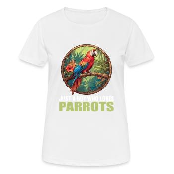 Parrot Parrot Parrot - Women's Breathable T-Shirt - white - Front - AI Model Female 172 dark (172cm)