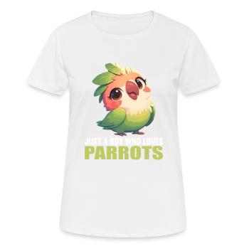 Parrot Parrot Parrot - Women's Breathable T-Shirt - white - Front - AI Model Female 172 dark (172cm)