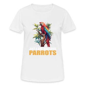 Parrot Parrot Parrot - Women's Breathable T-Shirt - white - Front - AI Model Female 172 dark (172cm)