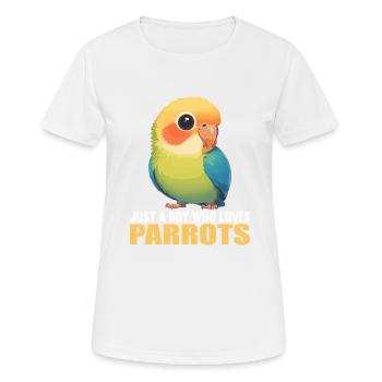 Parrot Parrot Parrot - Women's Breathable T-Shirt - white - Front - AI Model Female 172 dark (172cm)