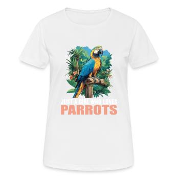 Parrot Parrot Parrot - Women's Breathable T-Shirt - white - Front - AI Model Female 172 dark (172cm)