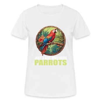 Parrot Parrot Parrot - Women's Breathable T-Shirt - white - Front - AI Model Female 172 dark (172cm)
