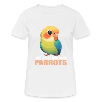 Parrot Parrot Parrot - Women's Breathable T-Shirt - white - Front - AI Model Female 172 dark (172cm)