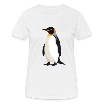 Pinguine Pinguin - Frauen T-Shirt atmungsaktiv - Weiß - Vorne - AI Model Female 172 dark (172cm)