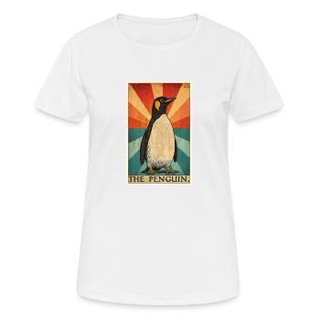 Pinguine Pinguin - Frauen T-Shirt atmungsaktiv - Weiß - Vorne - AI Model Female 172 dark (172cm)