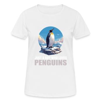 Pingouins Pingouin - T-shirt respirant Femme - blanc - Devant - AI Model Female 172 dark (172cm)