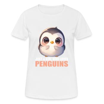 Pingouins Pingouin - T-shirt respirant Femme - blanc - Devant - AI Model Female 172 dark (172cm)