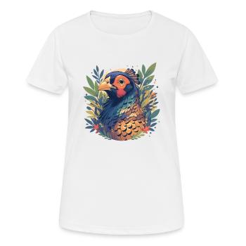 Faisans Faisan - T-shirt respirant Femme - blanc - Devant - AI Model Female 172 dark (172cm)