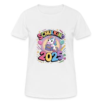 School Child 2025 School Enrollment Back to School - Women's Breathable T-Shirt - white - Front - AI Model Female 172 dark (172cm)