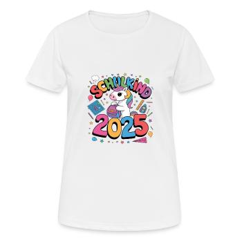 School Child 2025 School Enrollment Back to School - Women's Breathable T-Shirt - white - Front - AI Model Female 172 dark (172cm)