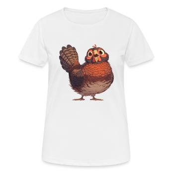 Faisans Faisan - T-shirt respirant Femme - blanc - Devant - AI Model Female 172 dark (172cm)