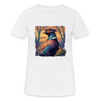 Faisans Faisan - T-shirt respirant Femme - blanc - Devant - AI Model Female 172 dark (172cm)