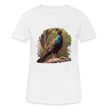 Faisans Faisan - T-shirt respirant Femme - blanc - Devant - AI Model Female 172 dark (172cm)
