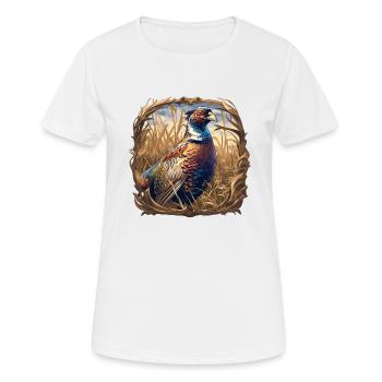 Faisans Faisan - T-shirt respirant Femme - blanc - Devant - AI Model Female 172 dark (172cm)