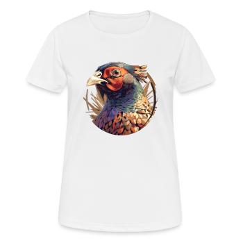 Faisans Faisan - T-shirt respirant Femme - blanc - Devant - AI Model Female 172 dark (172cm)
