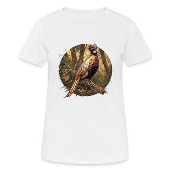 Faisans Faisan - T-shirt respirant Femme - blanc - Devant - AI Model Female 172 dark (172cm)