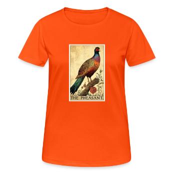 Pheasants Pheasant - Women's Breathable T-Shirt - neon orange - Front - AI Model Female 172 dark (172cm)