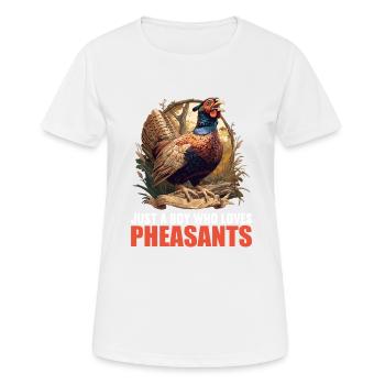 Faisans Faisan - T-shirt respirant Femme - blanc - Devant - AI Model Female 172 dark (172cm)