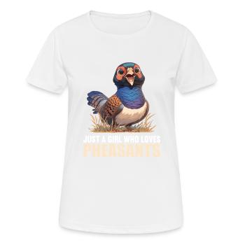 Faisans Faisan - T-shirt respirant Femme - blanc - Devant - AI Model Female 172 dark (172cm)