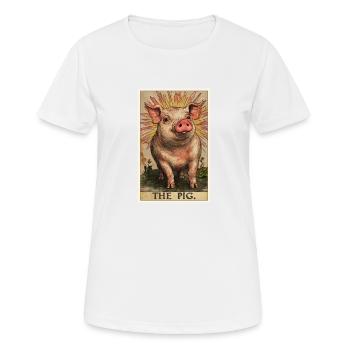 Cochon Cochon - T-shirt respirant Femme - blanc - Devant - AI Model Female 172 dark (172cm)