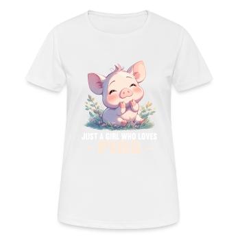Cochon Cochon - T-shirt respirant Femme - blanc - Devant - AI Model Female 172 dark (172cm)