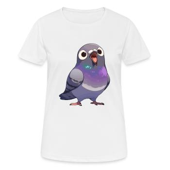 Tauben Taube - Frauen T-Shirt atmungsaktiv - Weiß - Vorne - AI Model Female 172 dark (172cm)